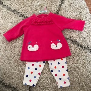 Carters Baby Girl Pants and Top Size 0 to 3 NWT